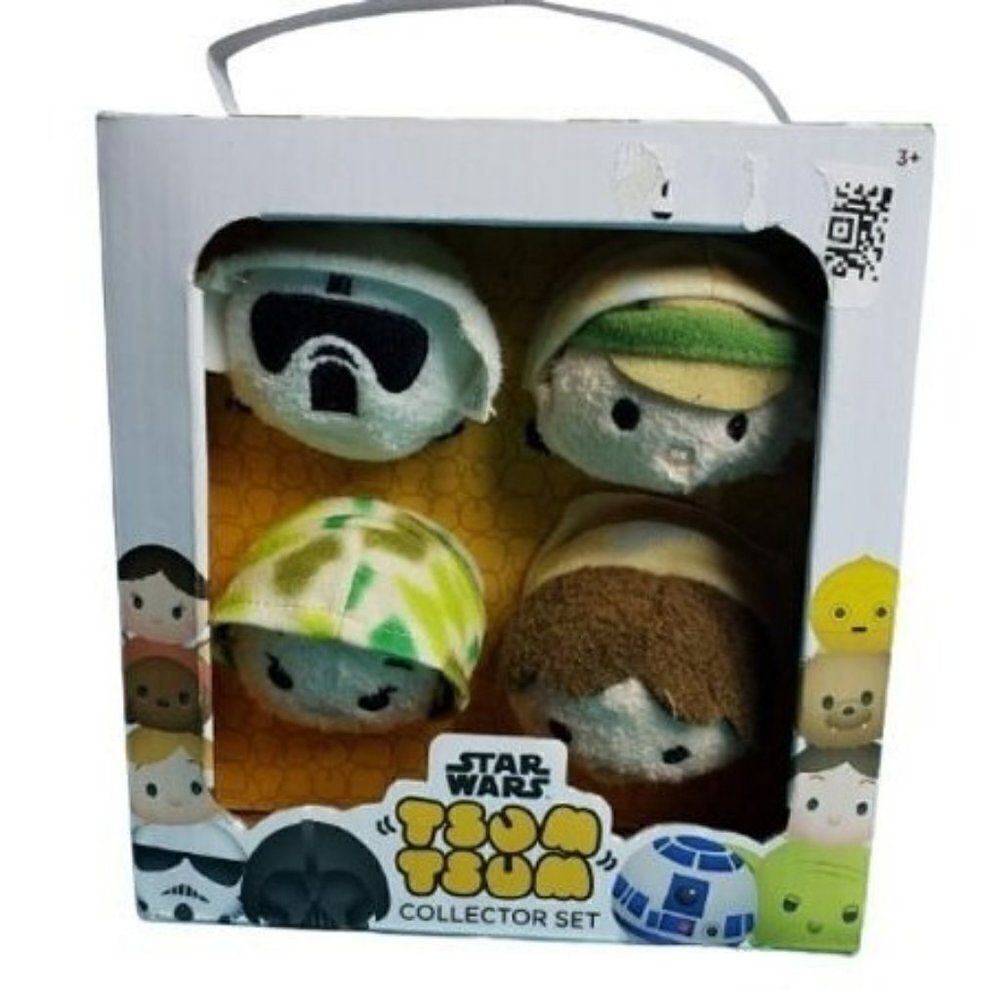 Star Wars Tsum Tsum 4 Piece ROTJ Plush Stuffed Toys NEW